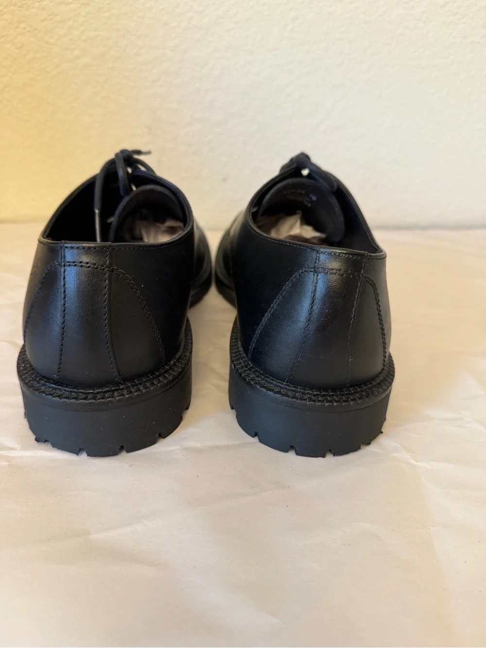 J. Crew Black Leather Derby Shoes for Men Sz 10